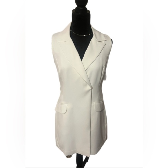 NWT Forever New Cream Tailored Blazer Dress- size 4 - Picture 1 of 6